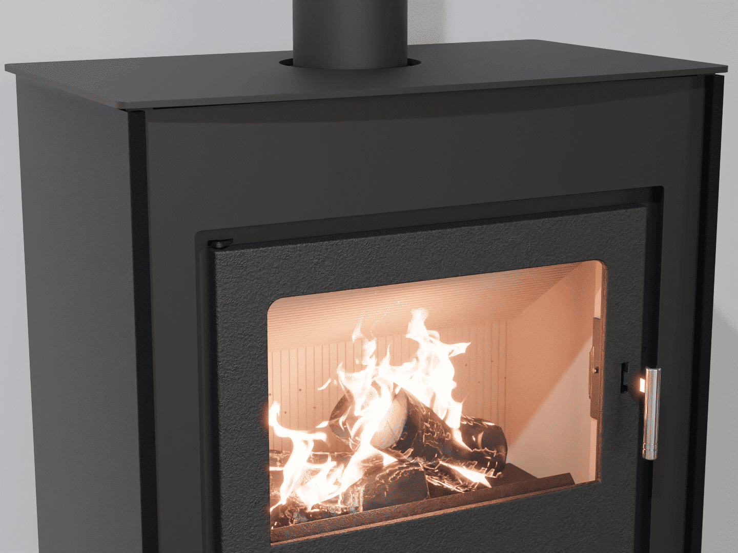 2101_Fireplace stove with heat exchanger_Graphite Black_KamnaSchejbal_Kamna Schejbal_Kamnazvyroby_detail litinové dveře