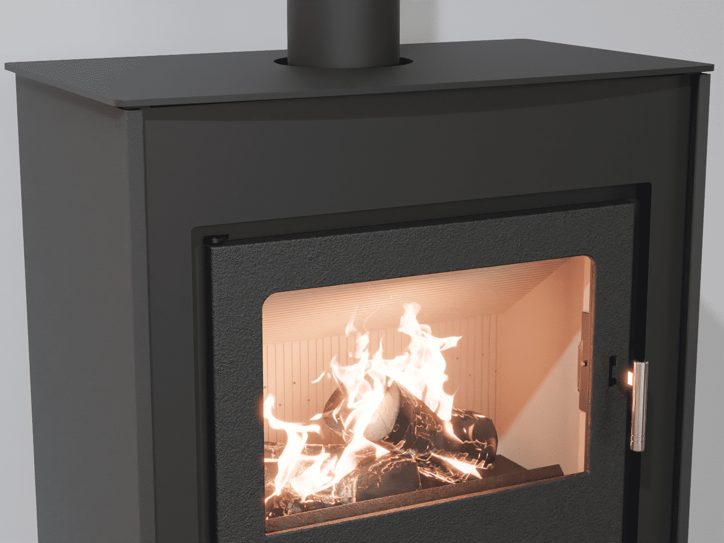 2103_Fireplace stove with heat exchanger_Slate Grey_KamnaSchejbal_Kamna Schejbal_Kamnazvyroby_detail litinové dveře