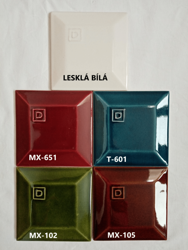 Sample of glossy tiles
